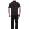 Polo Patton con rayas jacquard en negro