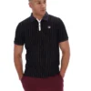 Polo rayado clásico vintage BB1 negro