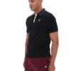 Polo rayado clásico vintage BB1 negro