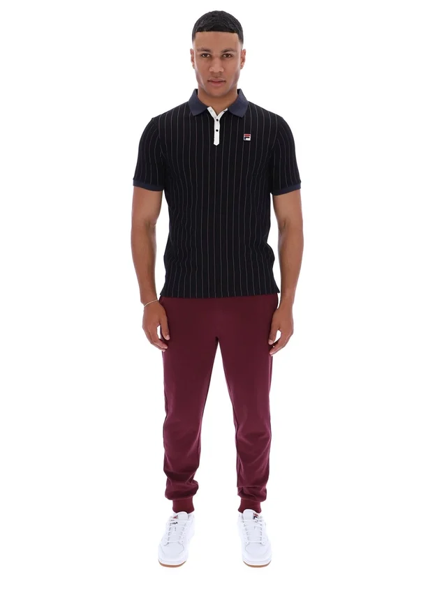 Polo rayado clásico vintage BB1 negro
