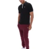 Polo rayado clásico vintage BB1 negro