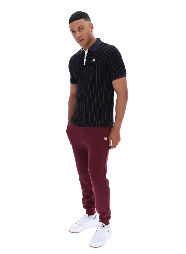 Polo rayado clásico vintage BB1 negro