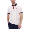 Polo rayado clásico vintage Gardenia BB1