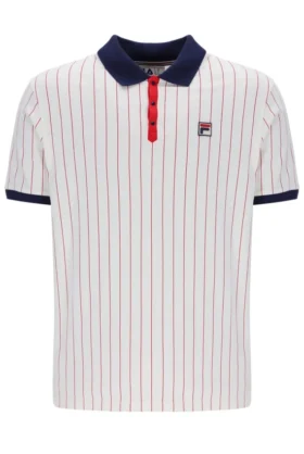 Polo rayado clásico vintage Gardenia BB1