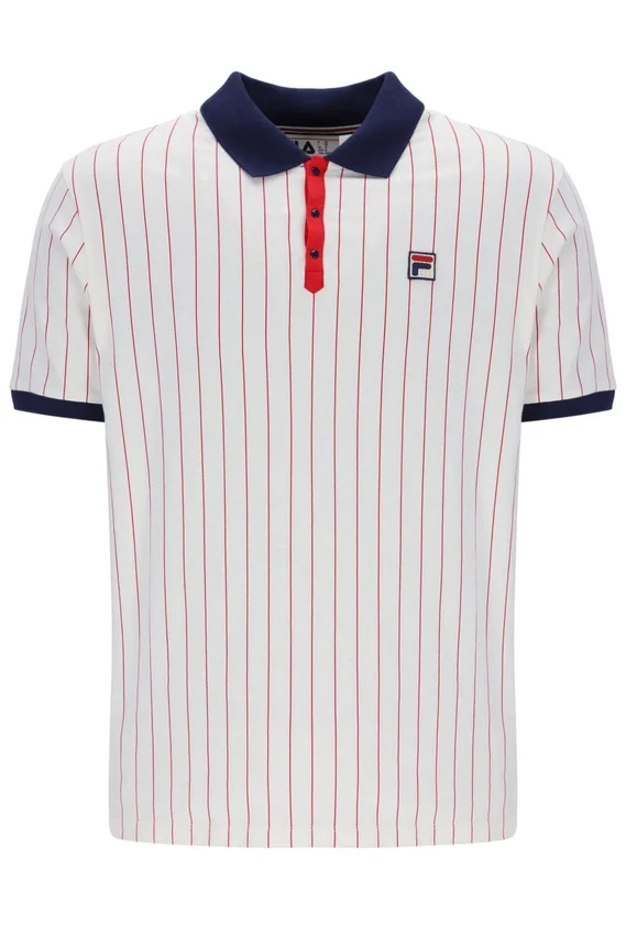 Polo rayado clásico vintage Gardenia BB1