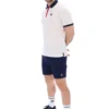 Polo rayado clásico vintage Gardenia BB1