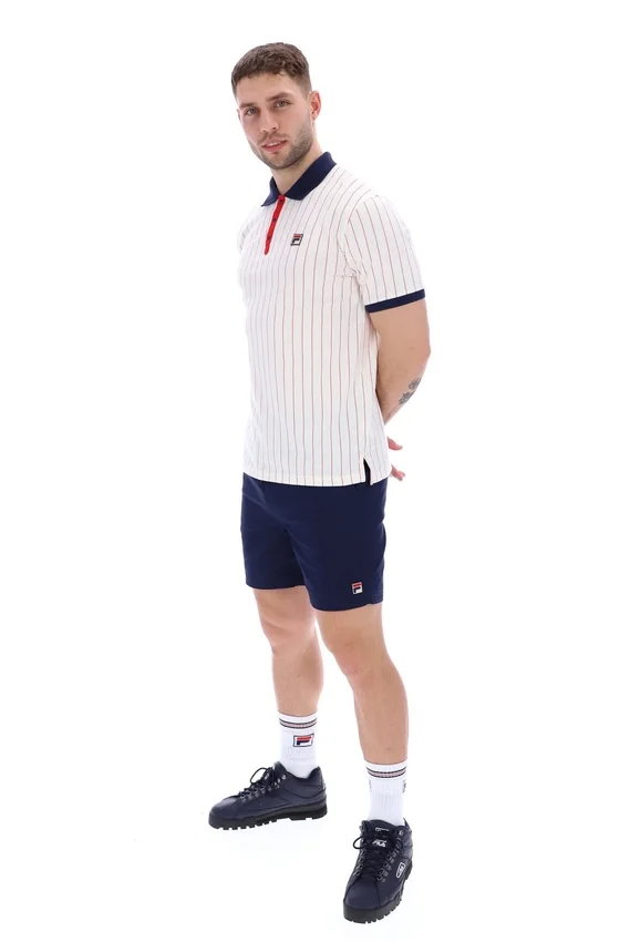 Polo rayado clásico vintage Gardenia BB1