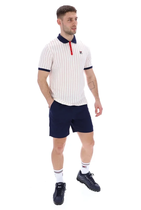 Polo rayado clásico vintage Gardenia BB1