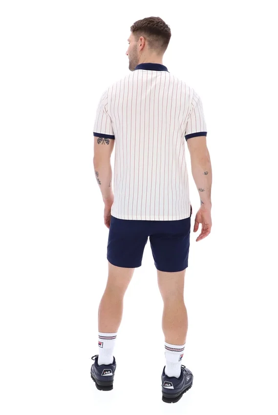 Polo rayado clásico vintage Gardenia BB1