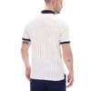 Polo rayado clásico vintage Gardenia BB1
