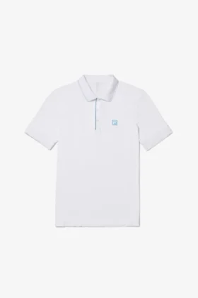 Polo sin costuras Center Court blanco