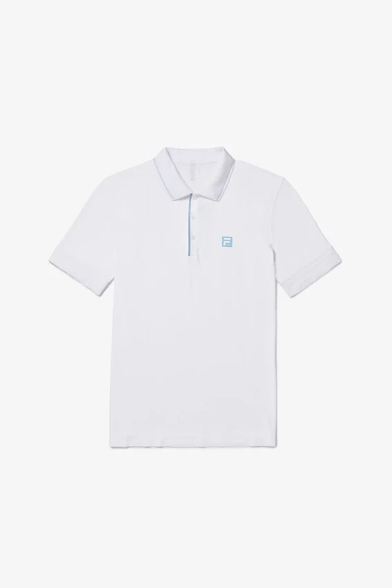 Polo sin costuras Center Court blanco