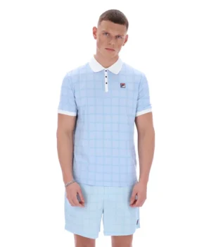 Polo Skyway Ignazio con diseño de cuadros tonales
