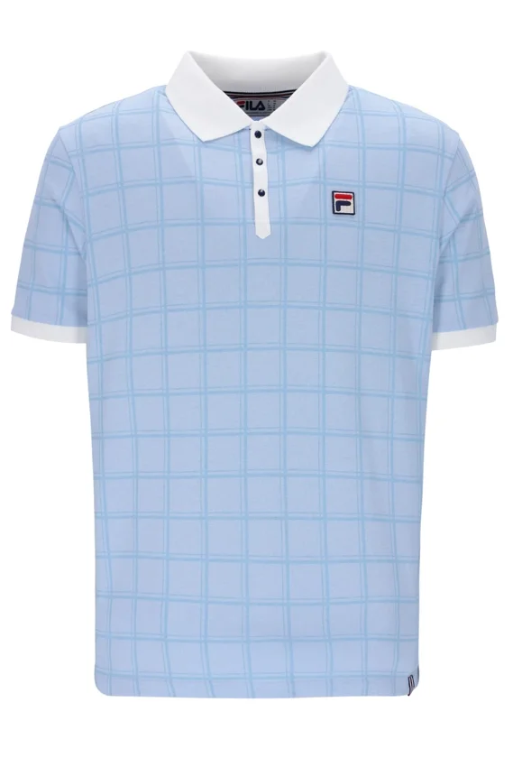 Polo Skyway Ignazio con diseño de cuadros tonales