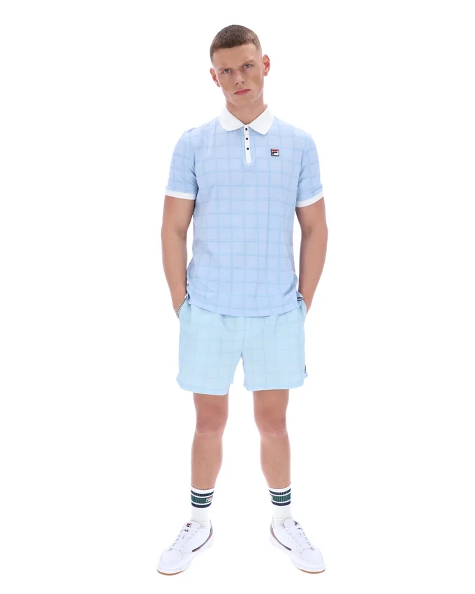 Polo Skyway Ignazio con diseño de cuadros tonales