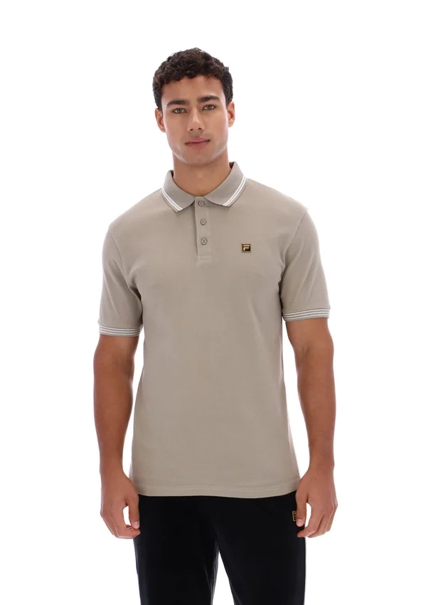 Polo Soren 2 en color caqui vintage con ribetes