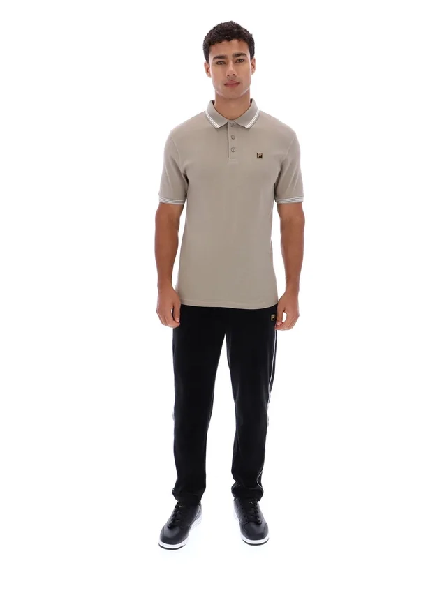 Polo Soren 2 en color caqui vintage con ribetes