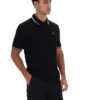 Polo Soren 2 negro con ribetes