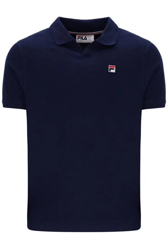 Polo texturizado Tristiano azul marino de Fila