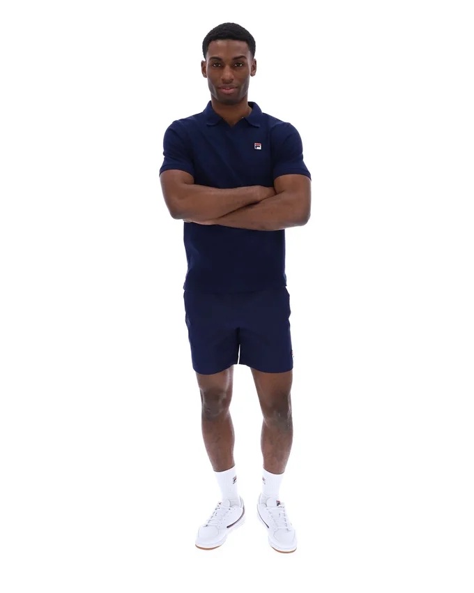 Polo texturizado Tristiano azul marino de Fila