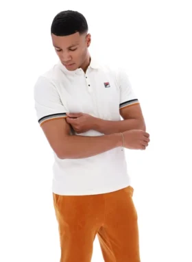 Polo Zev con detalle de puños en color Gardenia