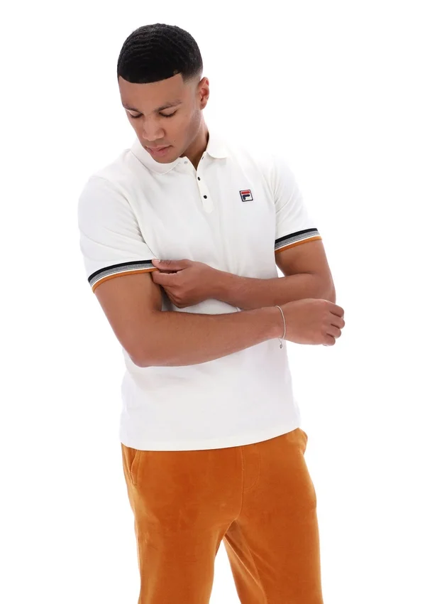 Polo Zev con detalle de puños en color Gardenia