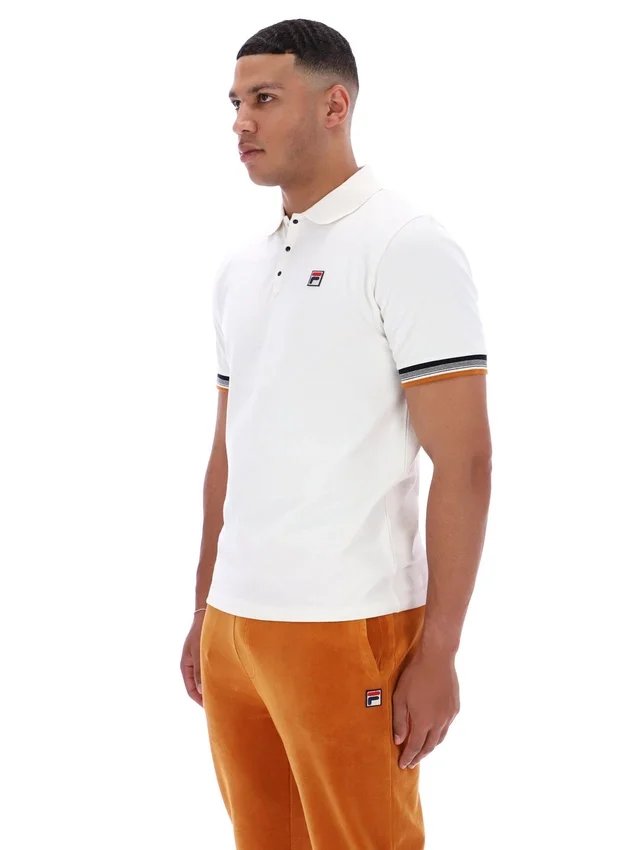 Polo Zev con detalle de puños en color Gardenia