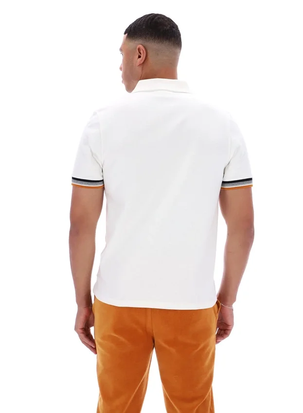 Polo Zev con detalle de puños en color Gardenia