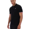 Polo Zev negro con detalle en los puños