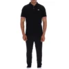 Polo Zev negro con detalle en los puños