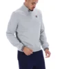 Ramy F-Box gris jaspeado con cremallera de 1/4 y puños teñidos en hilo