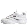 Ray VNTG: tenis gruesos en blanco/plateado