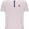 Rosa pálido Polo clásico vintage a rayas BB1