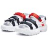SANDALIA Disruptor II blanco/negro/rojo