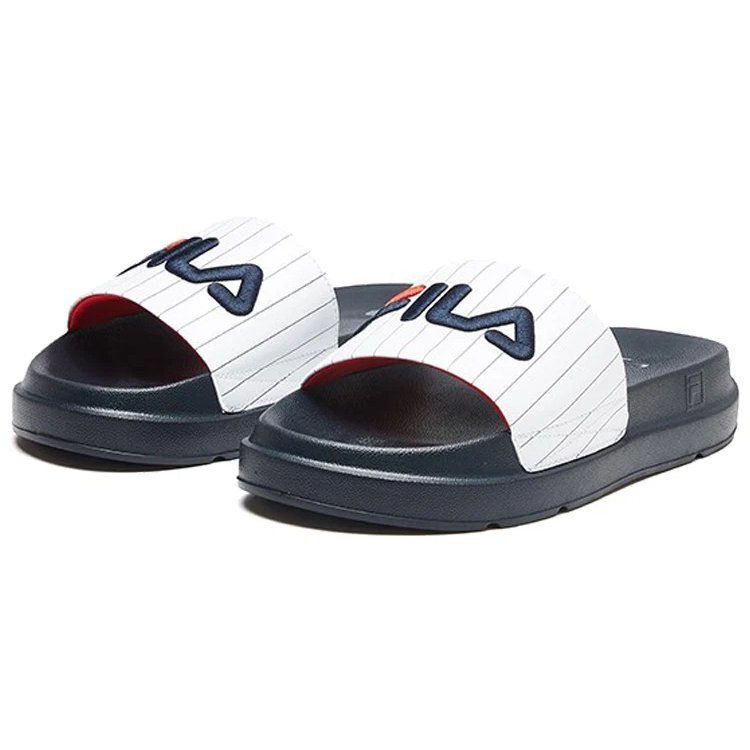 Sandalias de cuña Azul/Blanco
