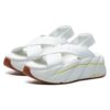 Sandalias deportivas en blanco brillante