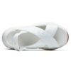 Sandalias deportivas en blanco brillante