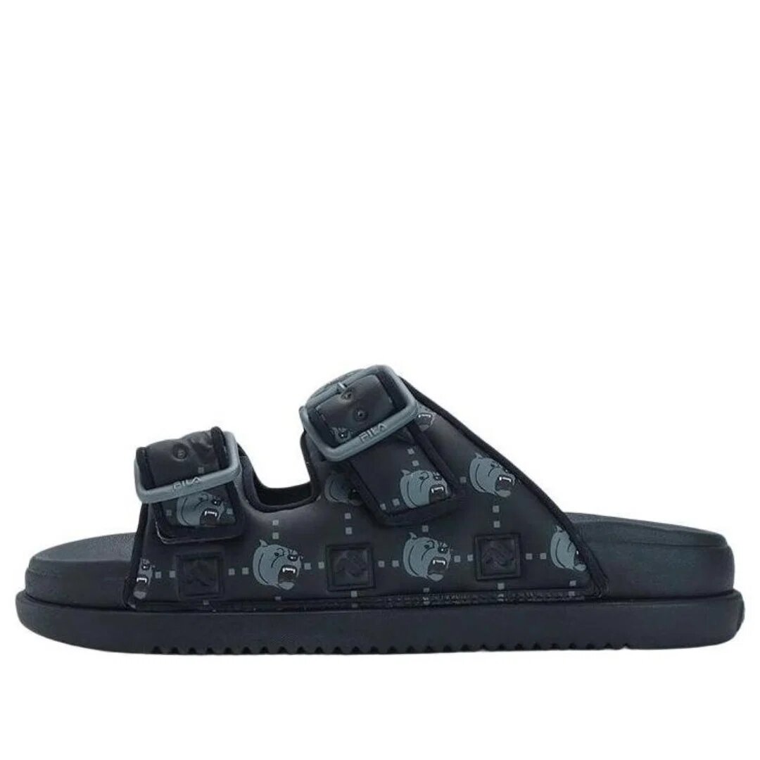 Sandalias Lucia «Negro y verde azulado»