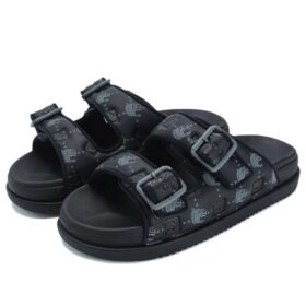 Sandalias Lucia «Negro y verde azulado»