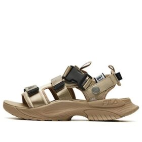 Sandalias Mihara x Fila Heritage-FHT de moda en color caqui «Crema y caqui claro»