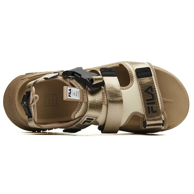 Sandalias Mihara x Fila Heritage-FHT de moda en color caqui «Crema y caqui claro»