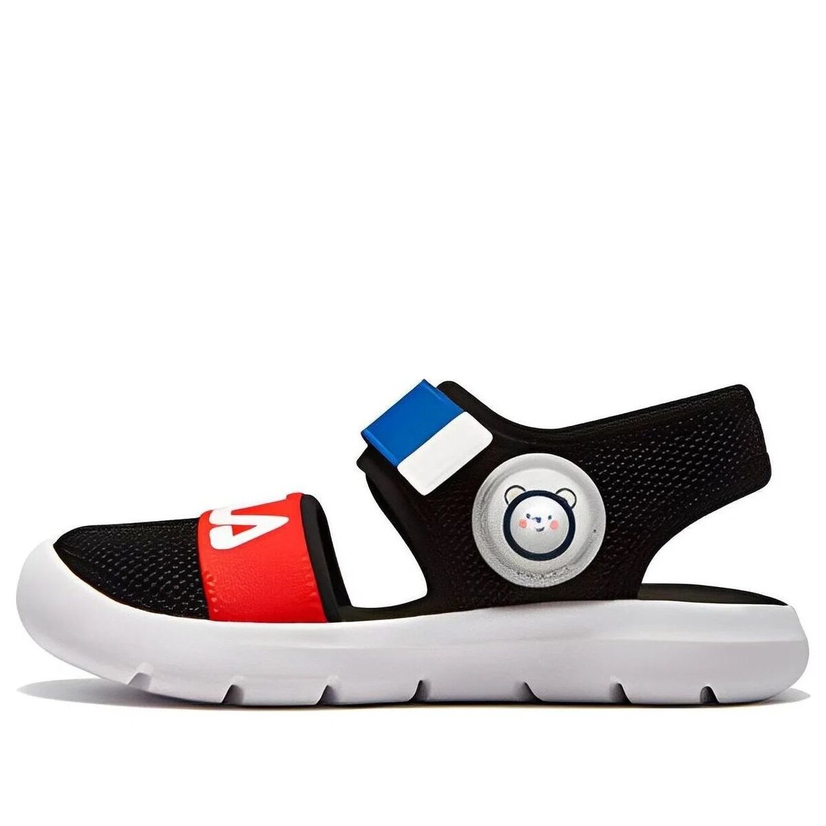 Sandalias planas casuales «Negro, Rojo, Azul»