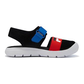 Sandalias planas casuales «Negro, Rojo, Azul»