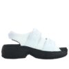 Sandalias Puff «Blanco Negro»