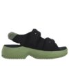 Sandalias Puff «Negro Verde»