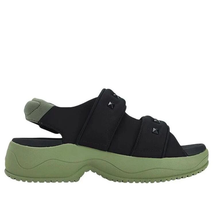 Sandalias Puff «Negro Verde»