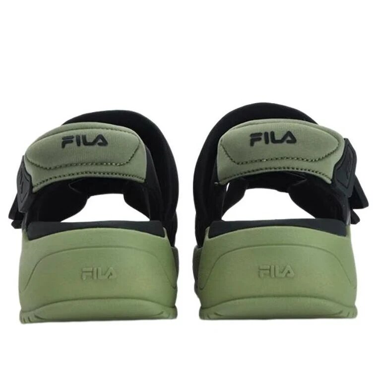Sandalias Puff «Negro Verde»