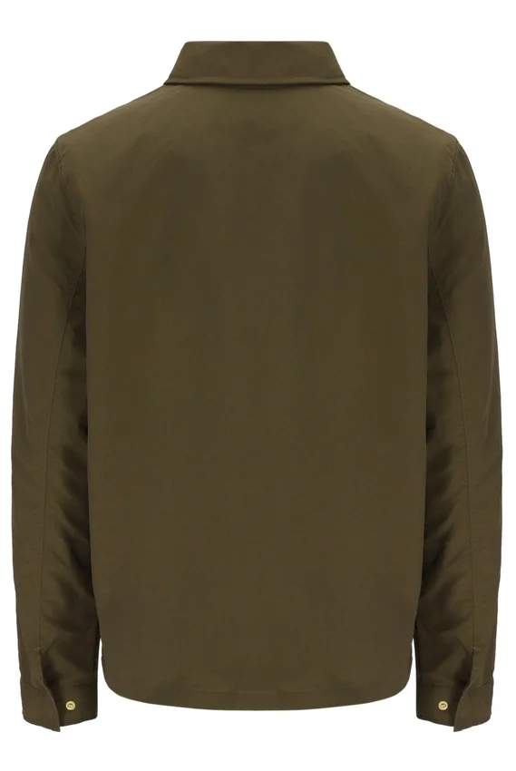 Sobrecamiseta con cremallera Kasa en verde oliva oscuro