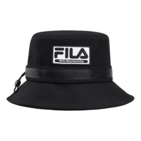 Sombrero de pescador casual con logotipo de Fila x White Mountaineering «Negro y blanco»