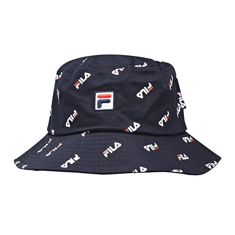 Sombrero tipo cubo con logo completo «Negro»